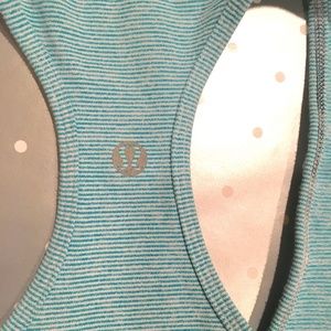 lululemon cool racerback tank striped original fit